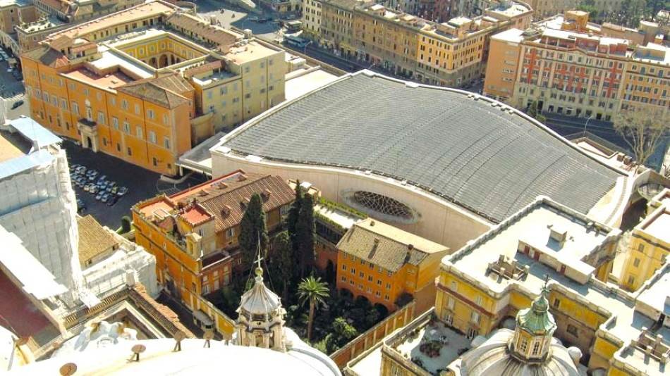 Diseño de la Sala Pablo VI del Vaticano.