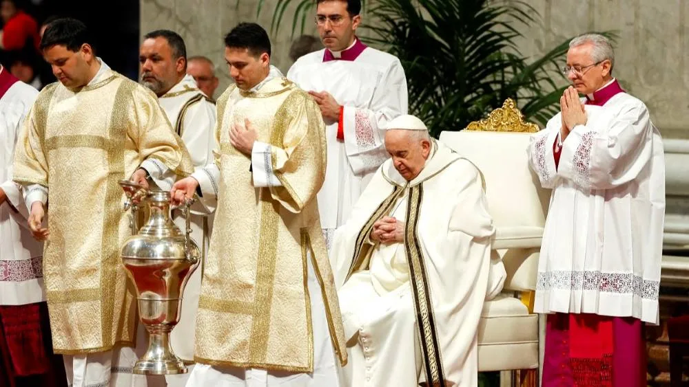 Misa en el Papa Francisco en la Basílica de San Pedro.