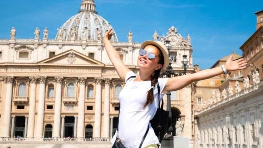Turista en el Vaticano