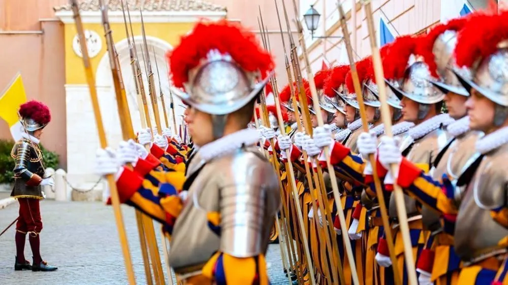Guardia Suiza en la Ciudad del Vaticano