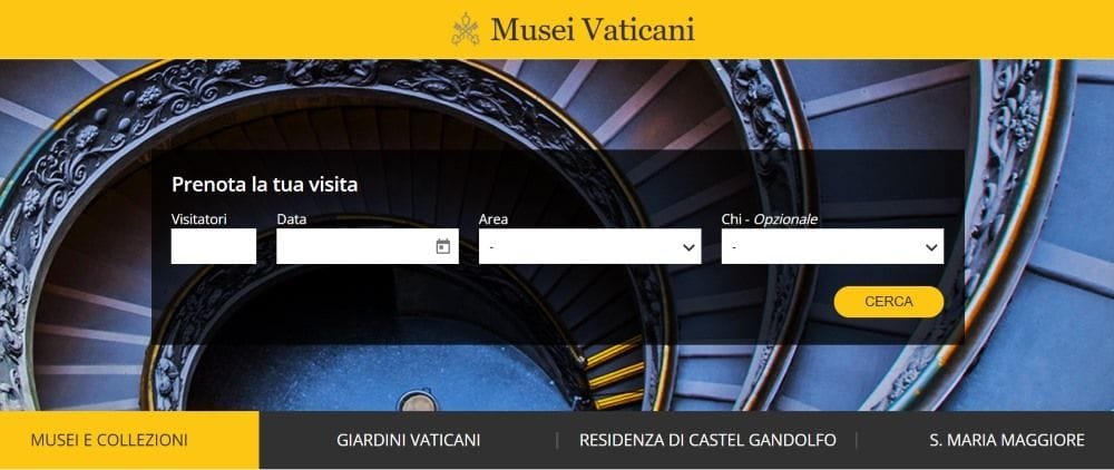Tour en la web oficial del Vaticano